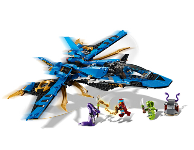 乐高幻影忍者ninjago雷电忍者杰的暴风战机70668