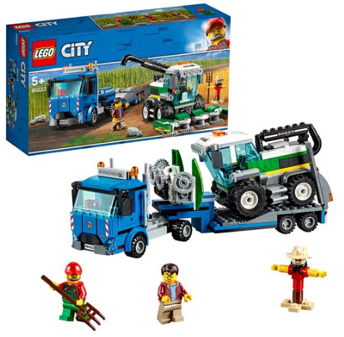 乐高(lego)积木 城市组系列city收割机运输车 60223