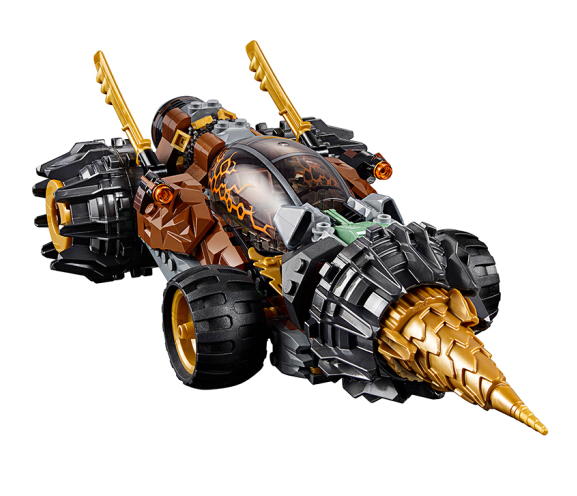 乐高(lego)大地忍者寇的巨型钻头战车70669
