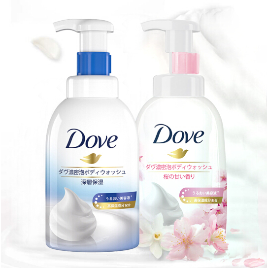 多芬(dove) 浓密沐浴泡泡系列沐浴露套装*2
