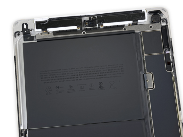 第7代iPad拆解图（图片来源iFixit）