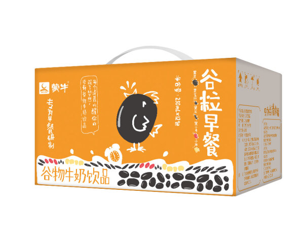 蒙牛谷粒早餐谷物牛奶饮品250ml*12礼盒装