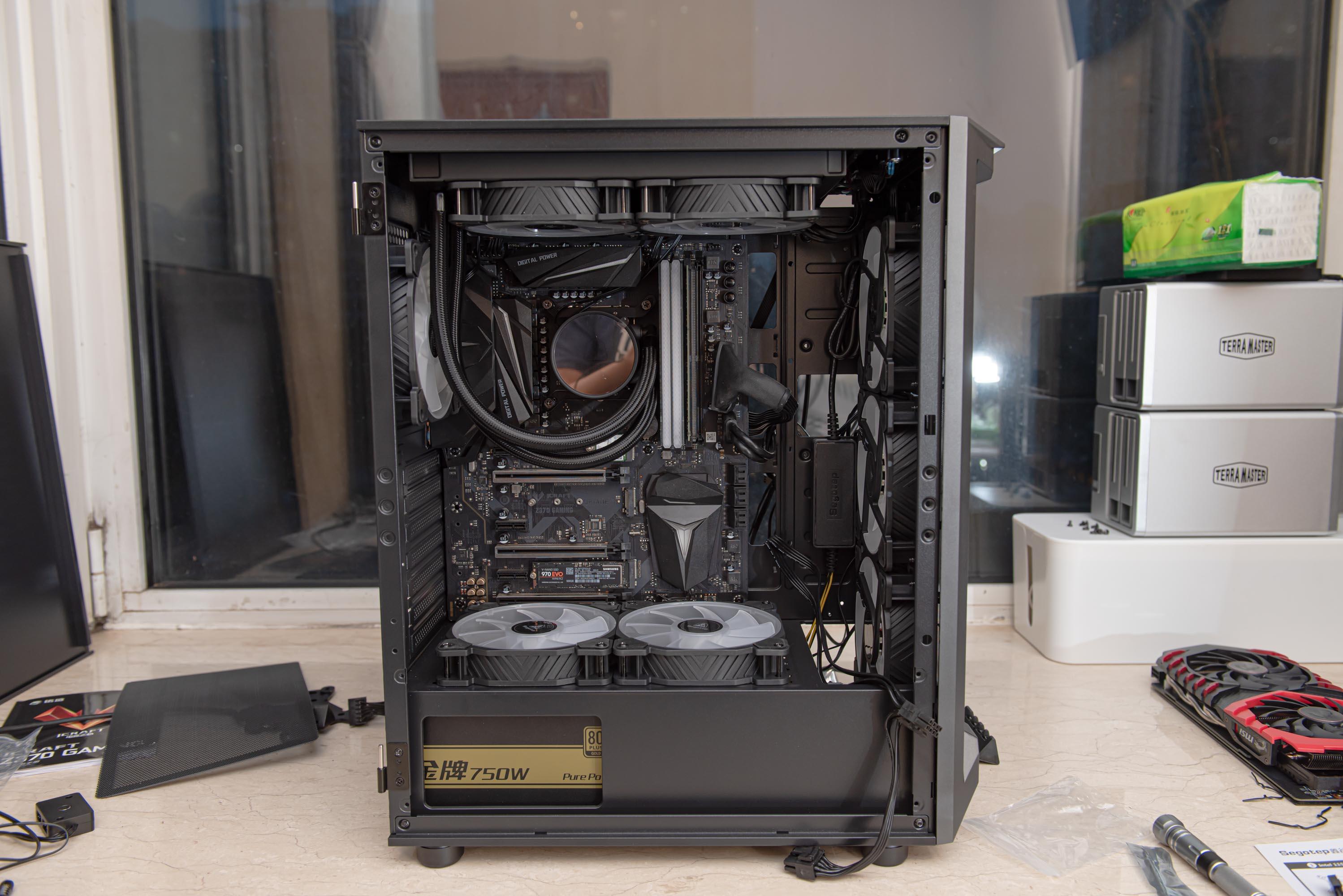 主机视觉升级方案鑫谷直男1号冰封240水冷效果展示