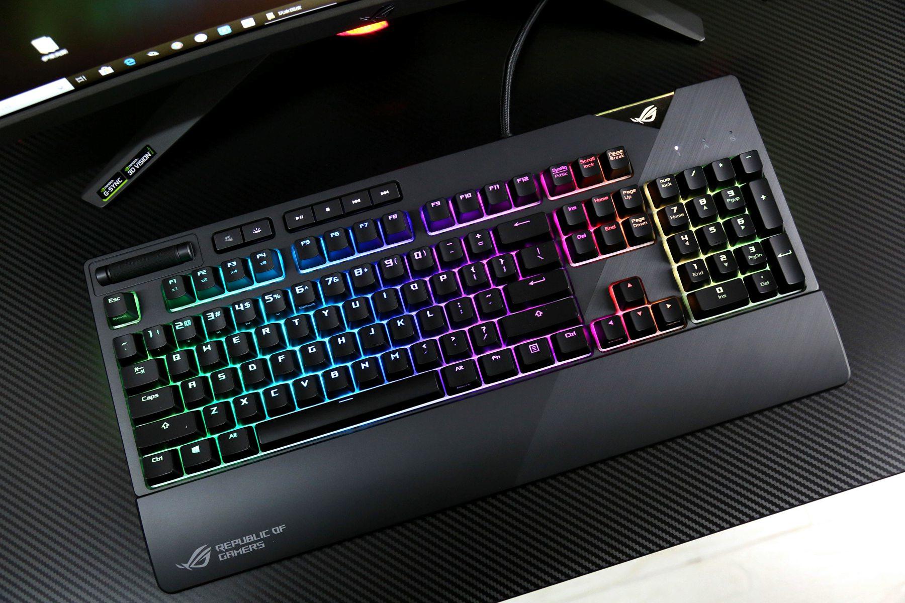 信仰附体 战场无敌:rog strix flare耀光机械键盘黑轴