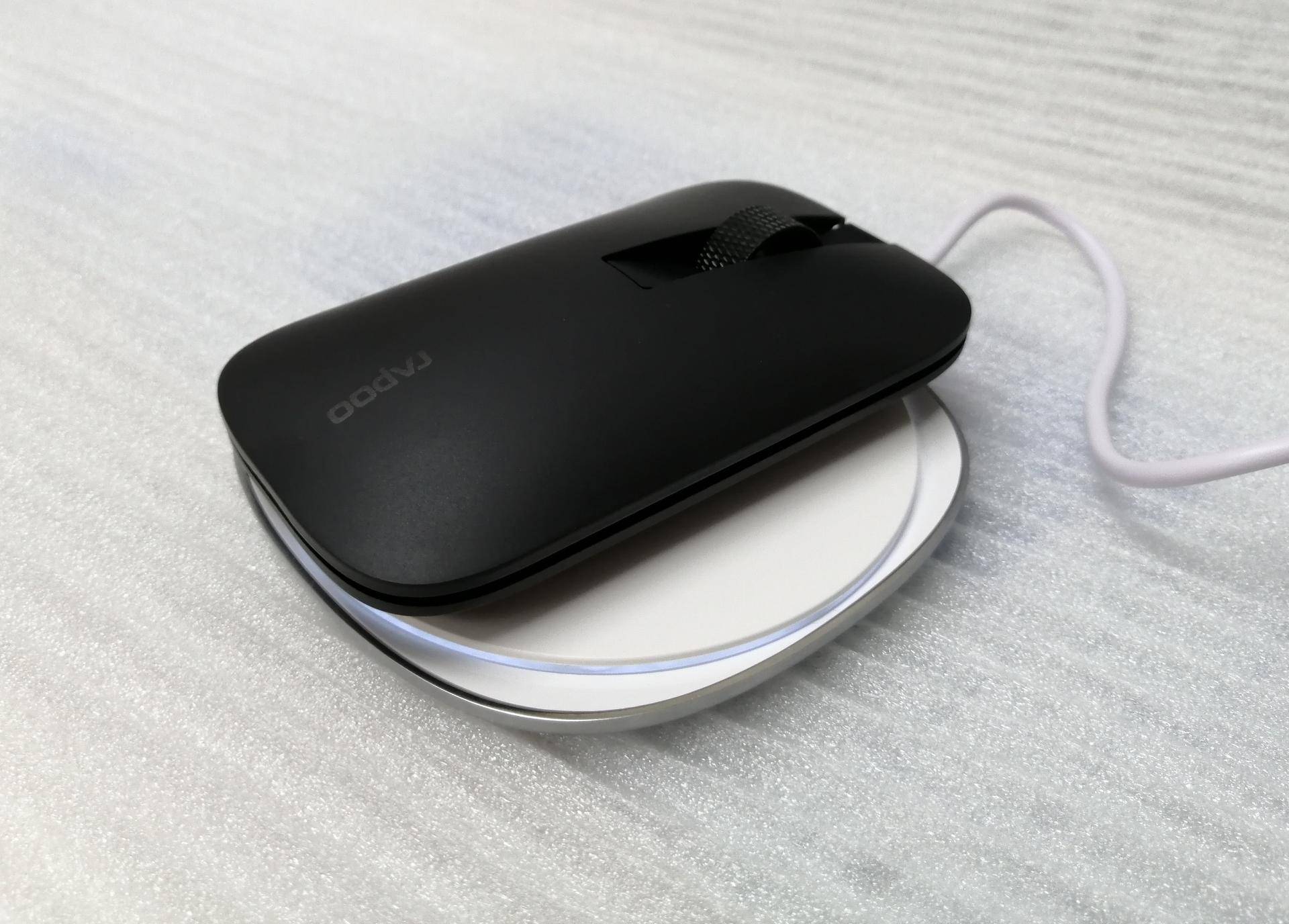 雷柏m550多模无线鼠标无线充电轻松告别有线的拉拽感