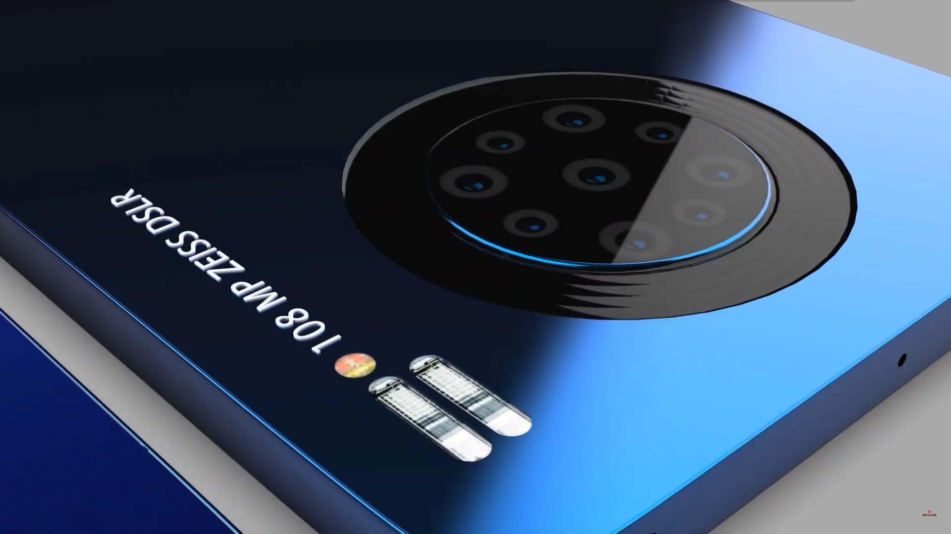 华为p50pro概念图:圆形花洒9摄柳叶刀外观