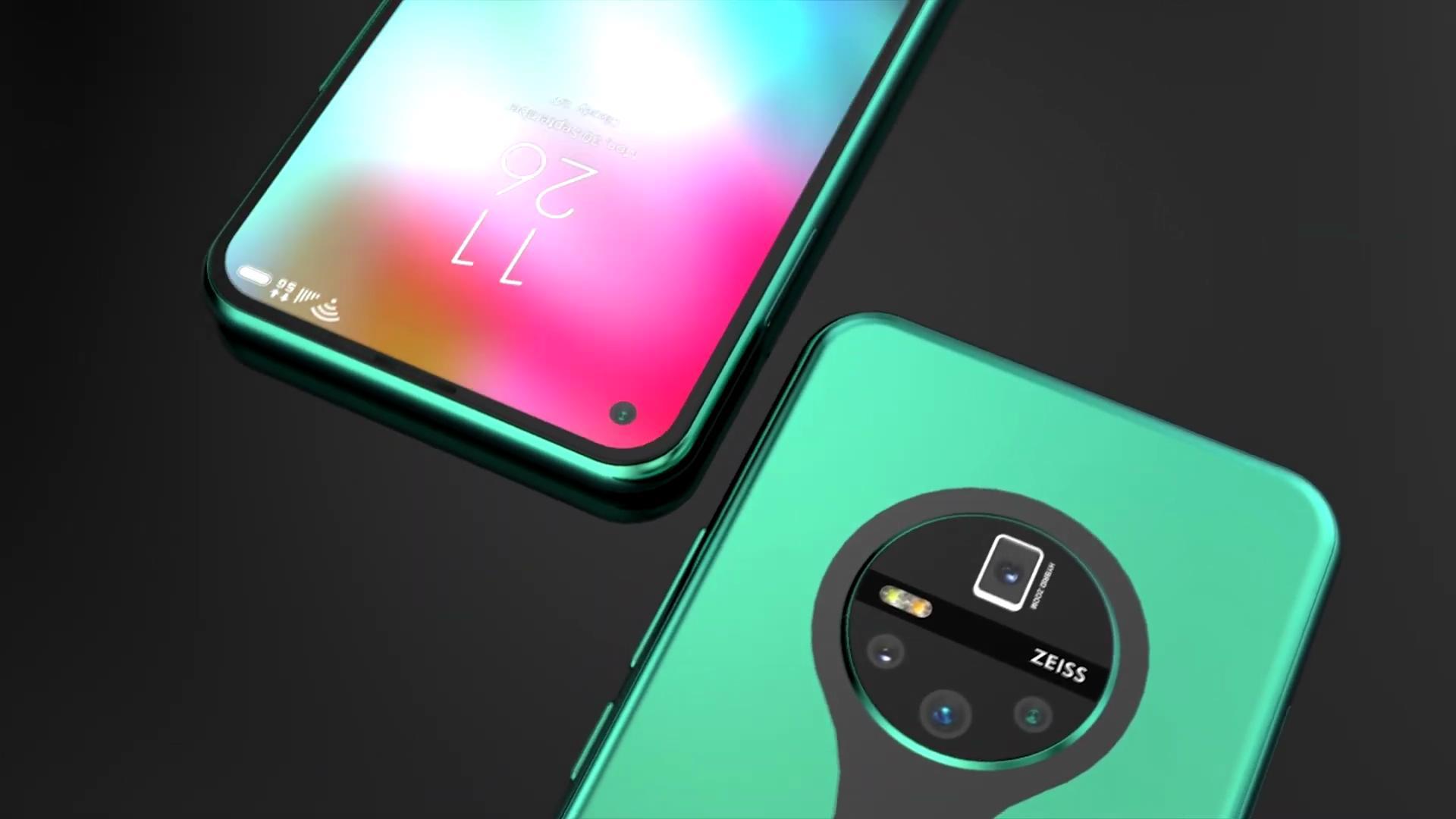 华为mate40概念图棒棒糖圆形4摄存点钱买它不香吗