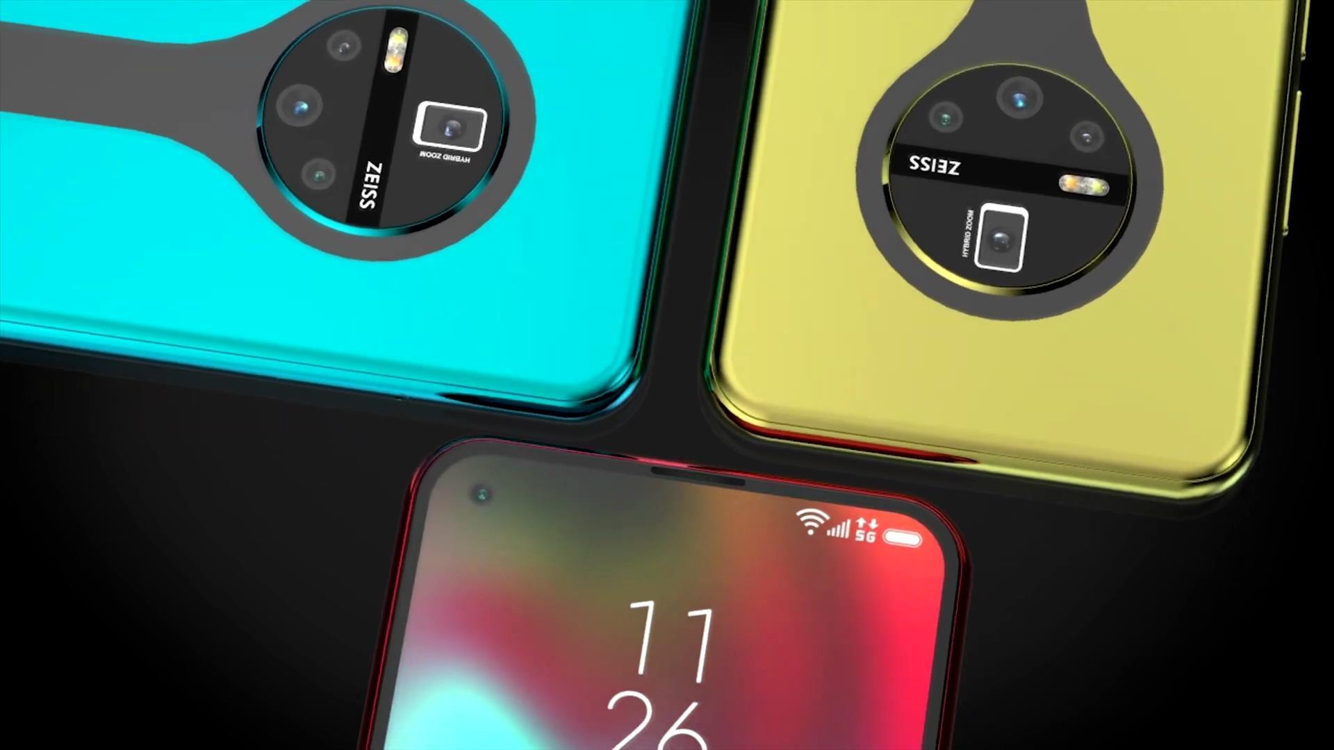 华为mate40概念图棒棒糖圆形4摄存点钱买它不香吗