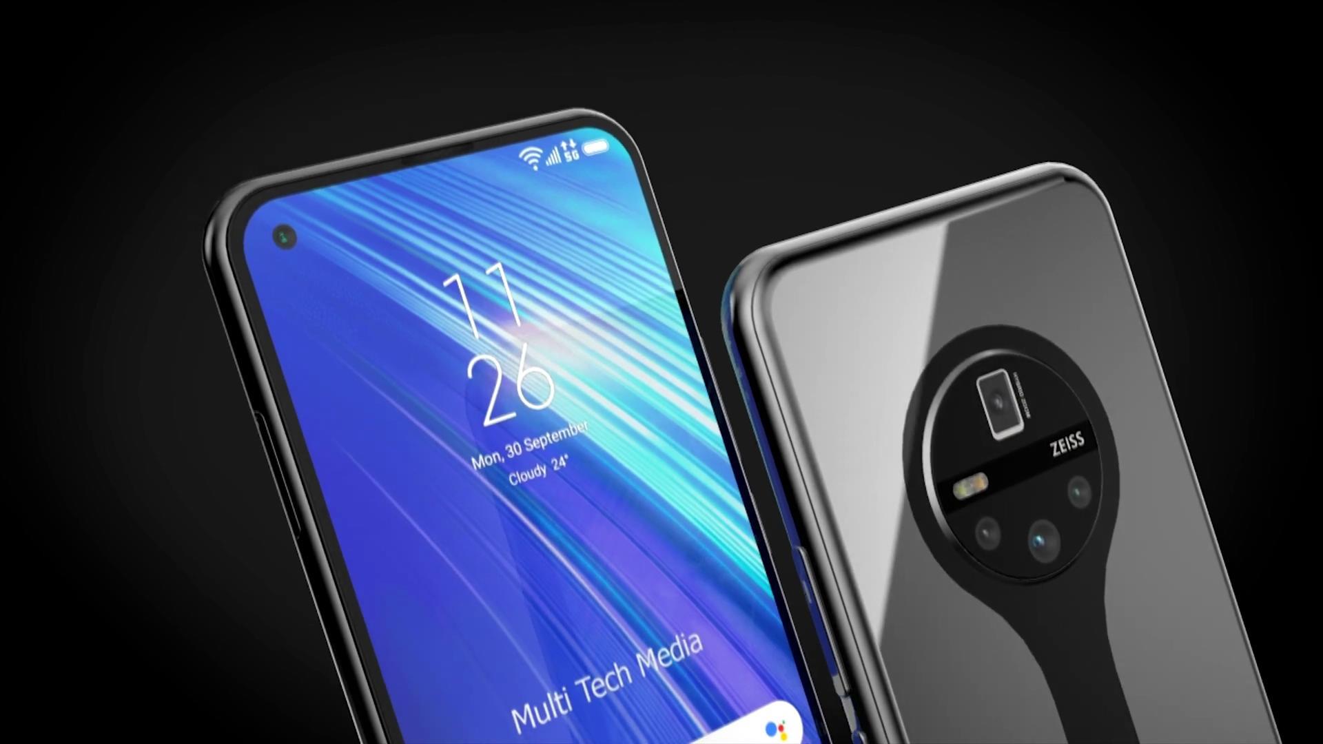 华为mate40概念图:棒棒糖圆形4摄,存点钱买它不香吗?