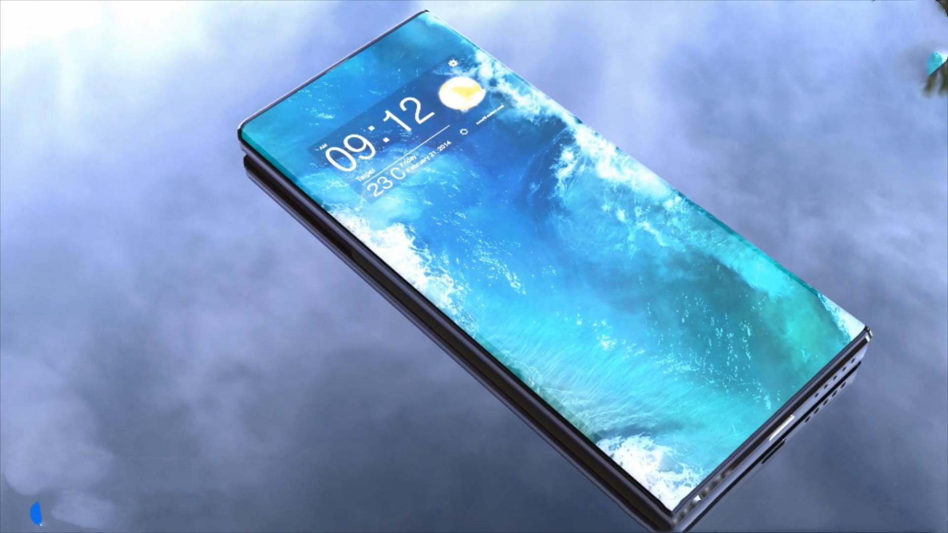 双曲面瀑布屏的设计更加出色,可以看到在概念渲染图中的华为mate40pro