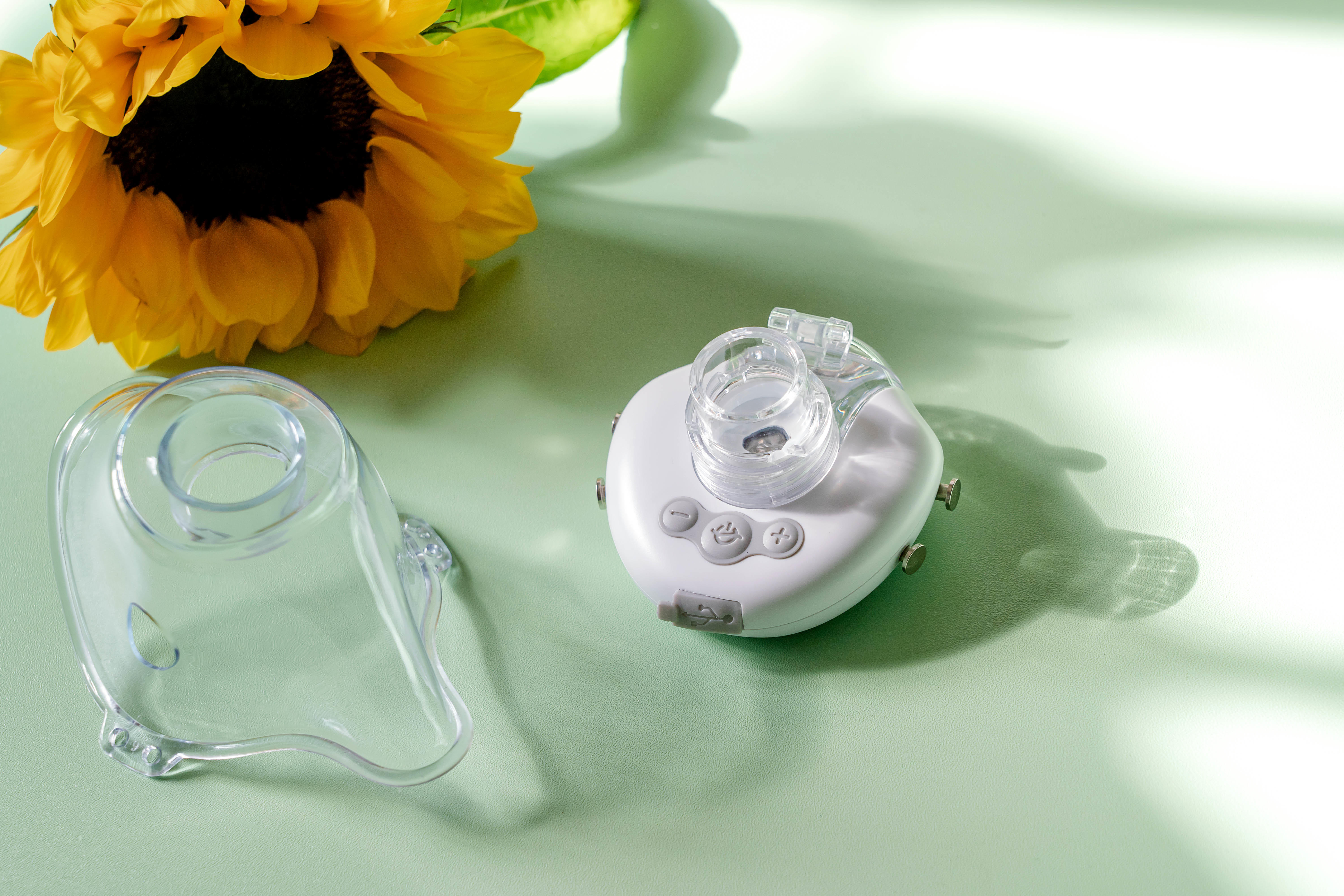 告别医院排队雾化治疗,hipee头戴式超声雾化器便携家用很方便