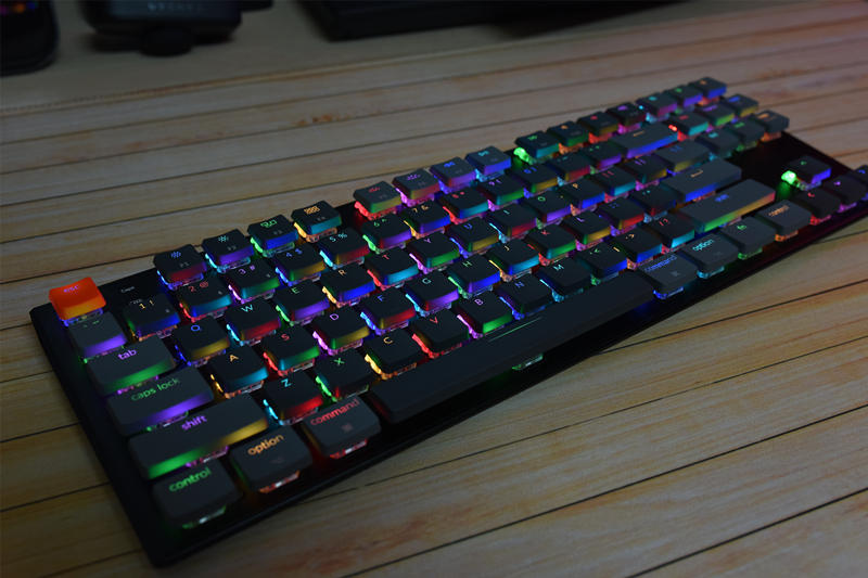 原来超薄机键也能打-keychron k1双模短轴机械键盘