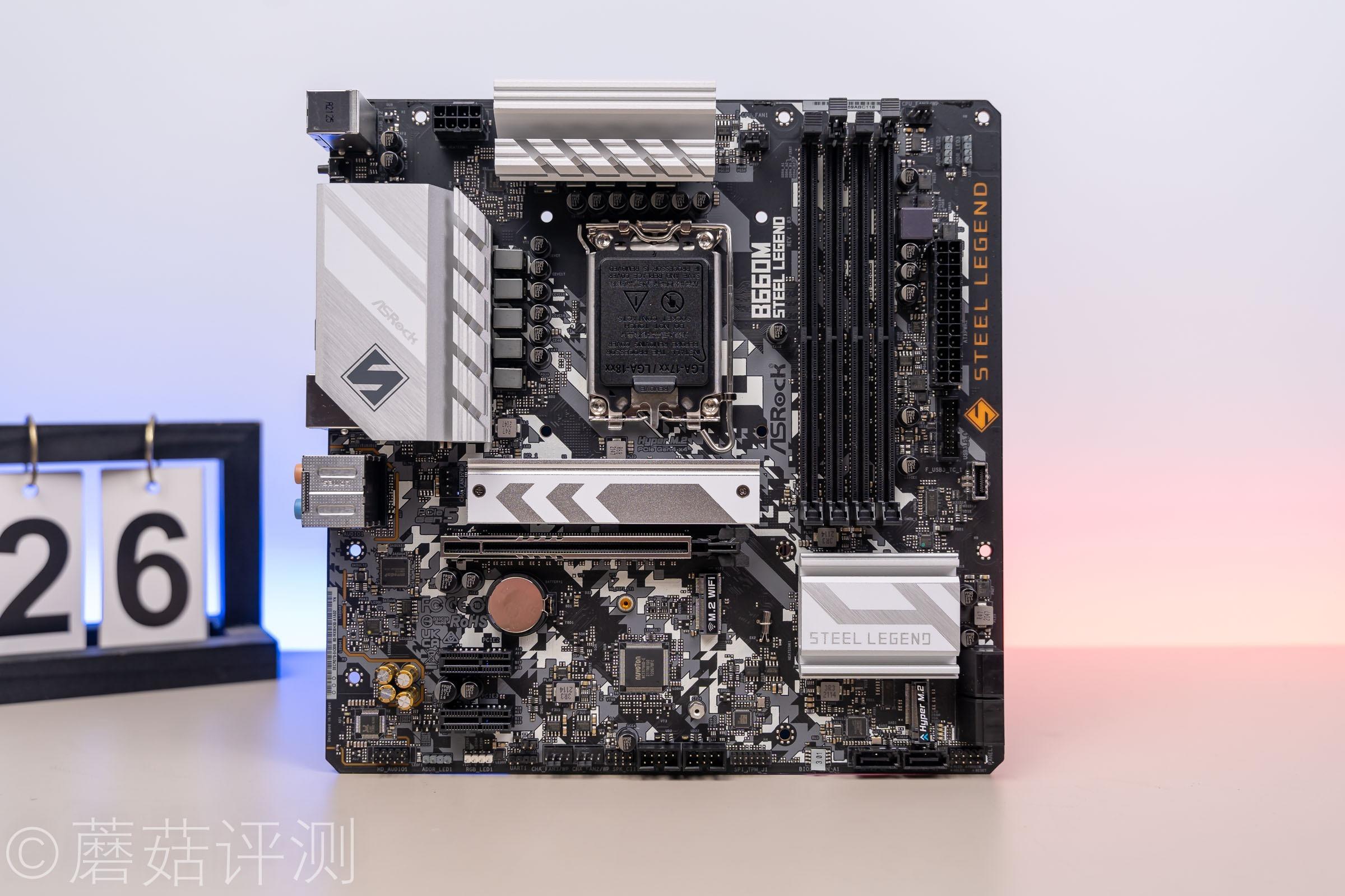 用料出色轻松应对12700k华擎b660msteellegend钢铁传奇主板