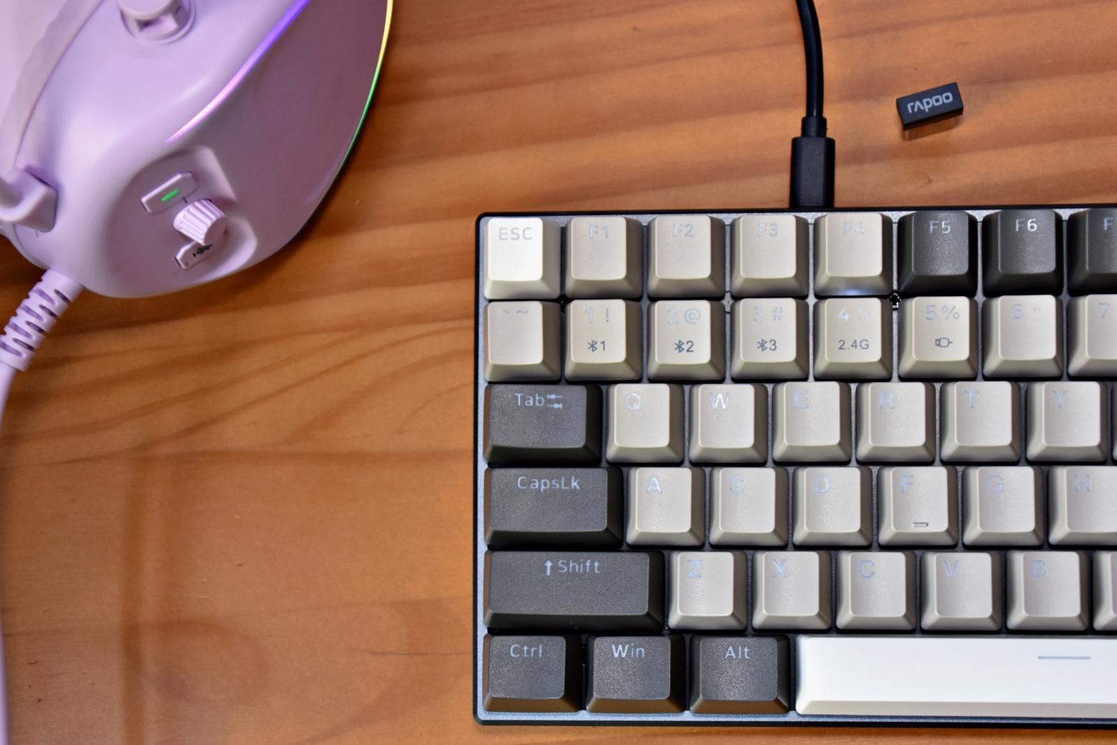 迷你简约 ,性能不减,雷柏 v700 多模机械键盘-识物